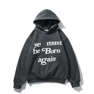 CACTUS PLANT FLEA MARKET Grey Ye Must Be Born Again Hoodie