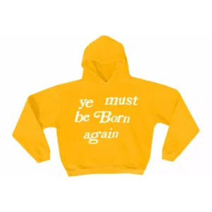 Ye Must Be Born Again Yellow Hoodie