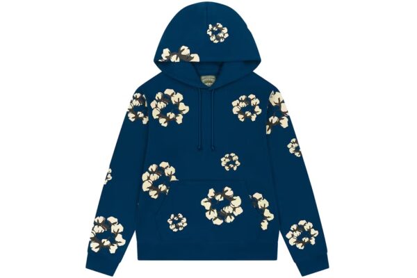 Denim Tears x CPFM Cactus Tears Wreath Hoodie Navy