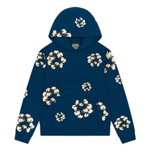 Denim Tears x CPFM Cactus Tears Wreath Navy Hoodie