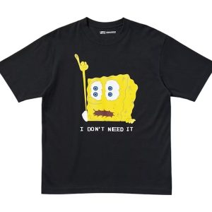 I Need It Spongebob Squarepants Cactus Plant Flea Market T Shirt Black