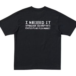 I Need It Spongebob Squarepants Cactus Plant Flea Market T Shirt Black