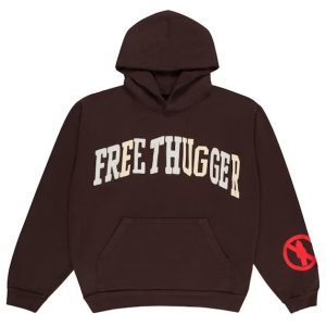 Travis Scott x Cactus Plant Flea Market Free Thugger Hoodie Brown